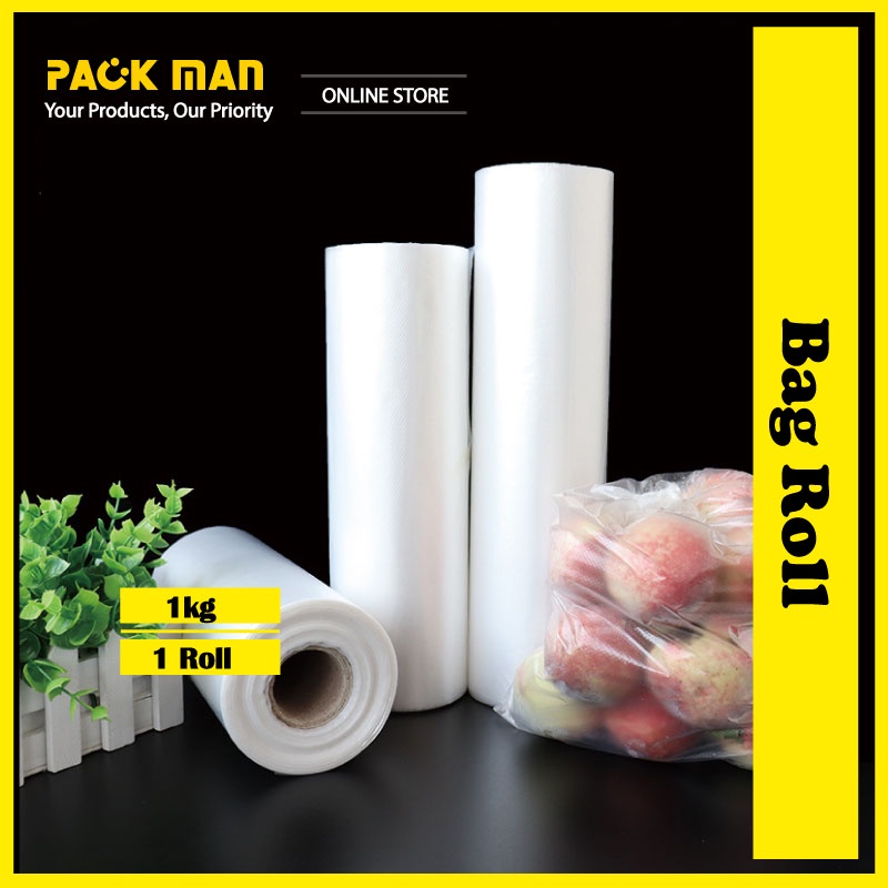 Multipurpose Food Packaging Plastic Bag Roll Household