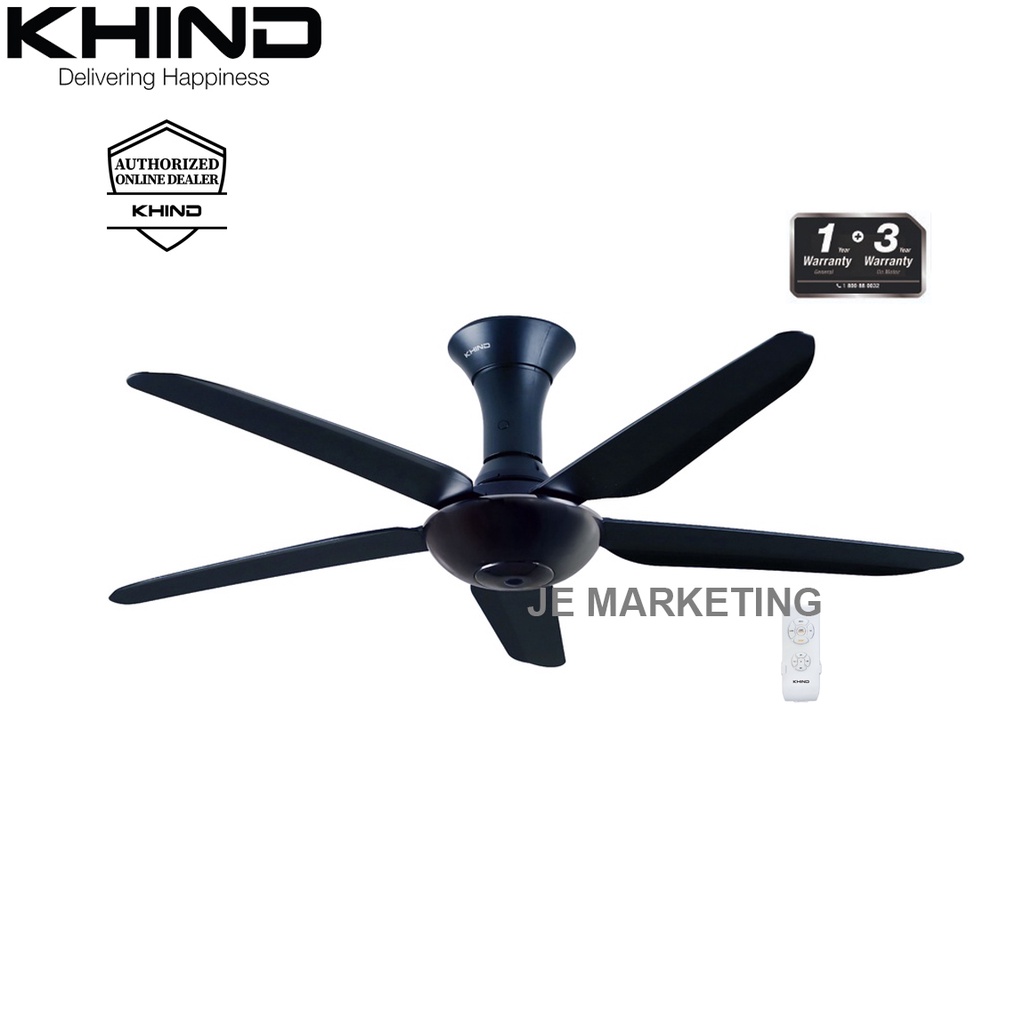 KHIND 56" REMOTE CONTROL CEILING FAN CF5601R / KHIND 48" CF484W3R