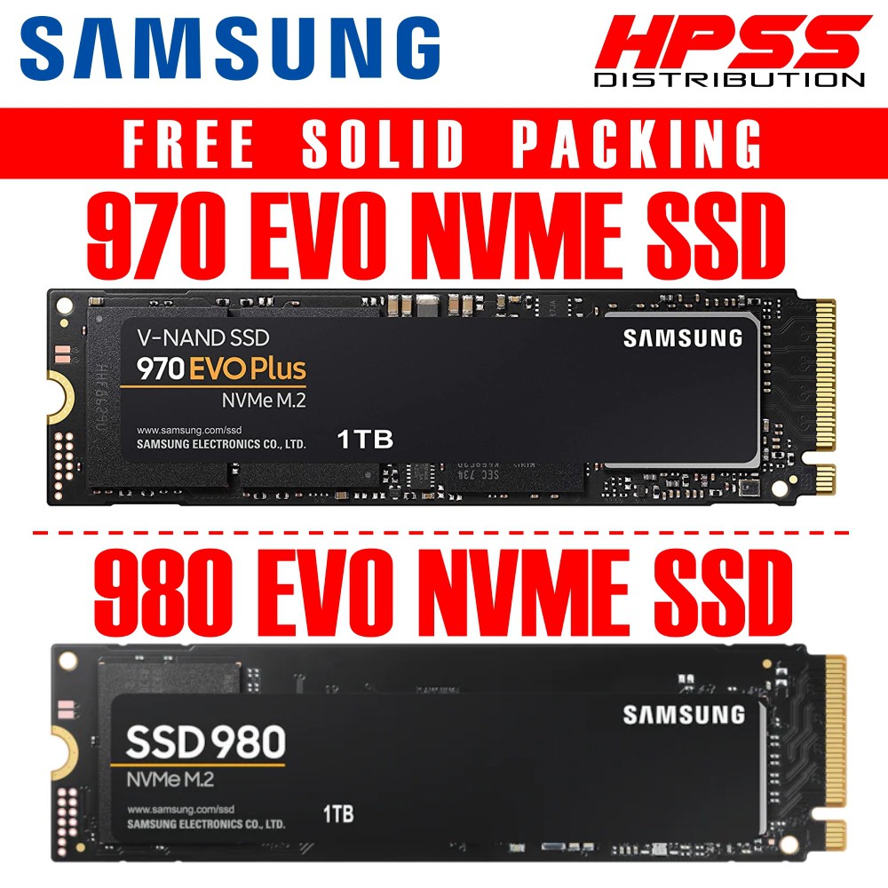 SAMSUNG SSD NVME 980 970 EVO Plus NVMe SSD (250GB/500GB/1TB