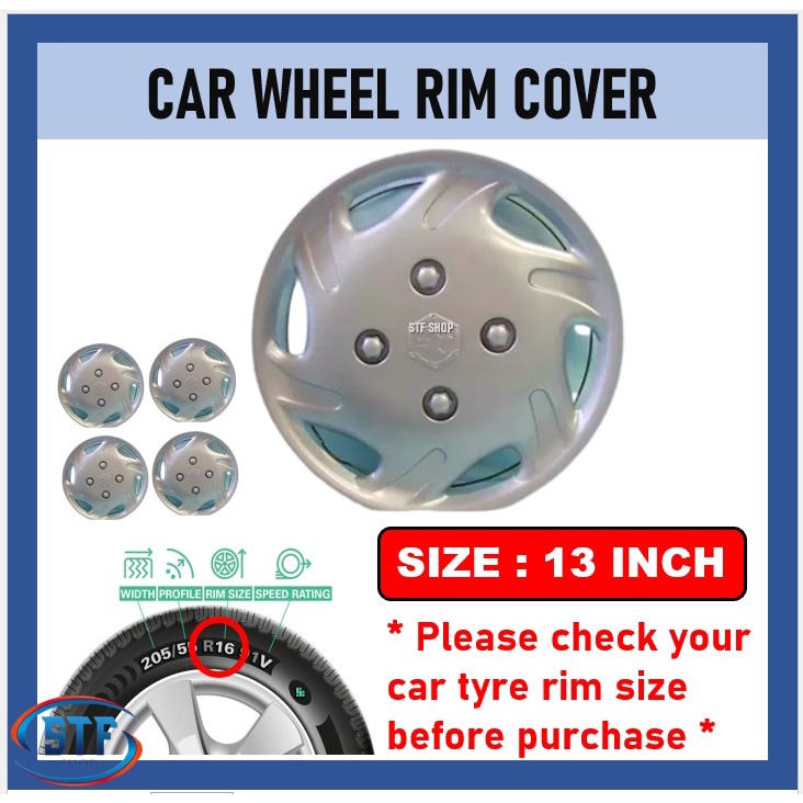 Universal R13'' Car Wheel Cover Tyre Center Hub Cap Steel Rim Universal