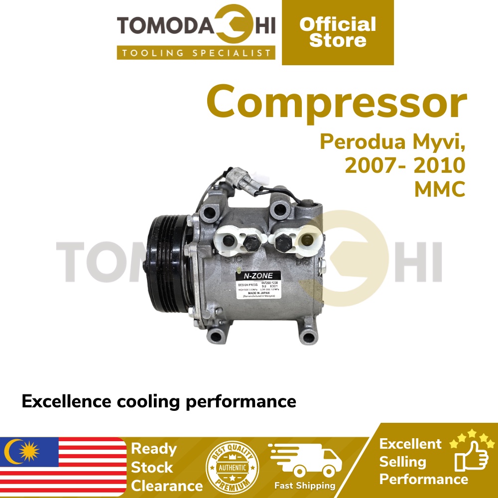 TOMODACHI Car Aircond Compressor Myvi 20072010 Mitsubishi Compressor