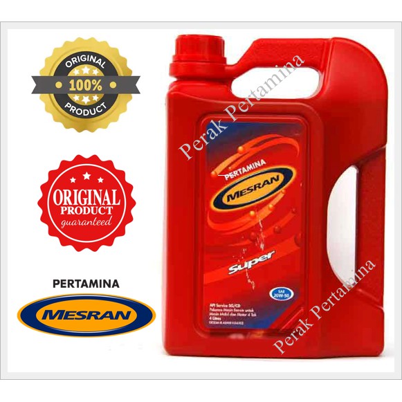 PROMOSI!Pertamina Mesran Super SAE 20W-50 API SG/CD(MINERAL) | Shopee ...