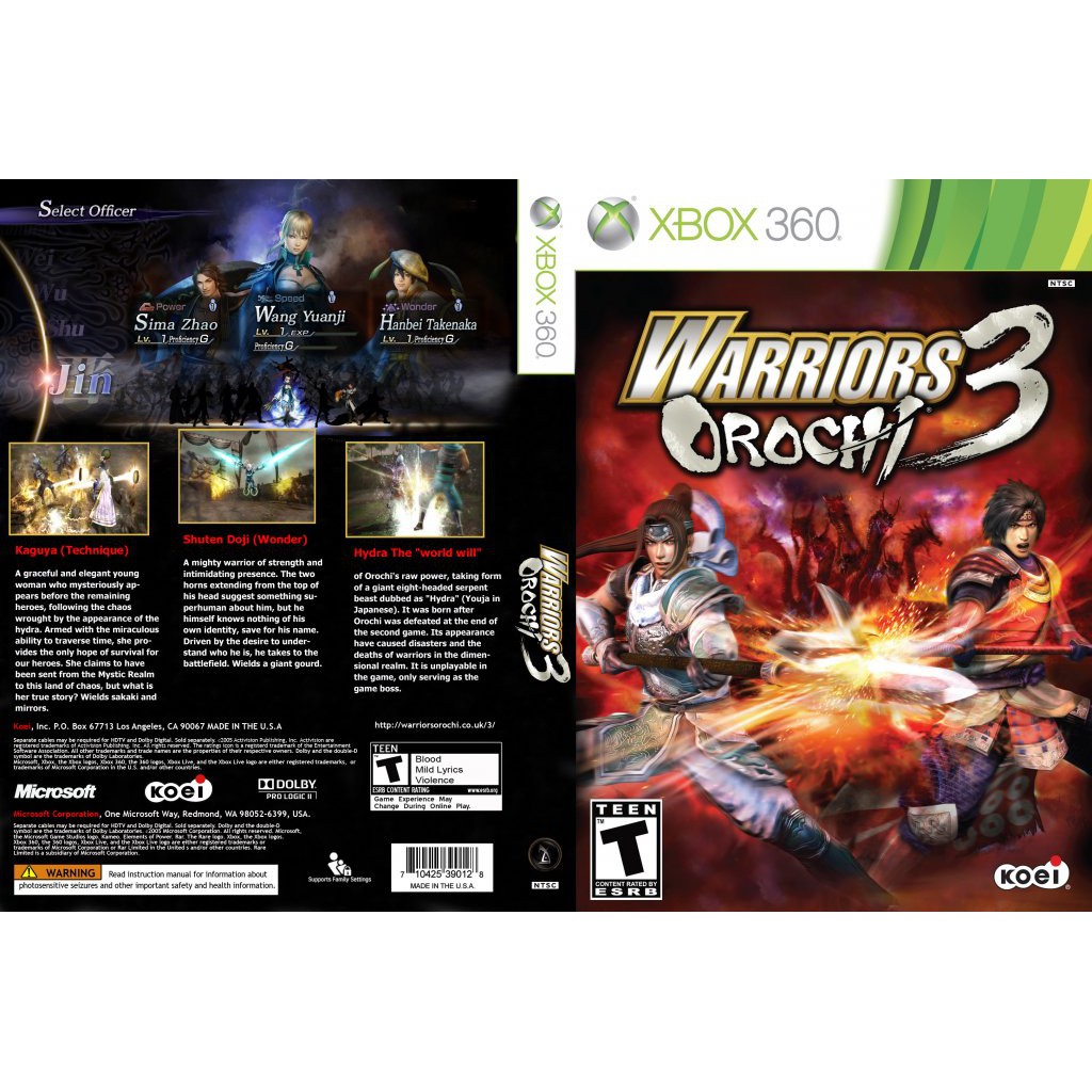 XBOX 360 Warriors Orochi 3 | Shopee Malaysia