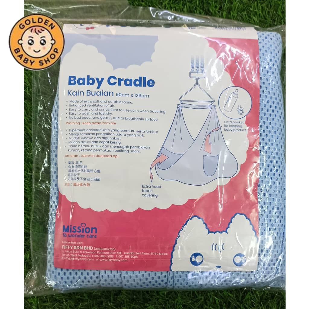 Fiffy Baby Cradle Net With Pocket (90CM x 126CM) | Shopee Malaysia