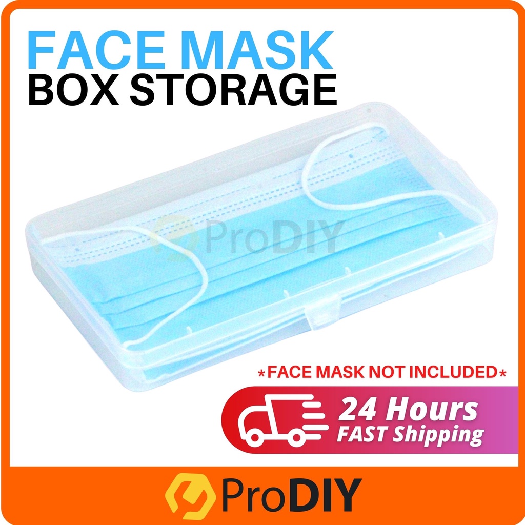 Transparent Plastic Storage Box Case for Disposable Mask Organizer Anti ...