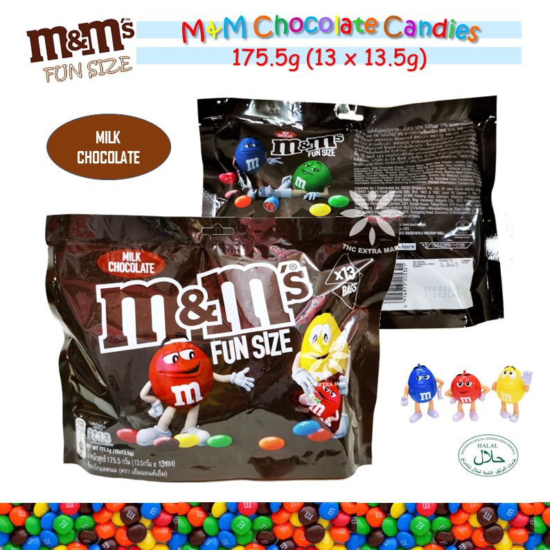 M&M 'S FUN SIZE CHOCOLATE/PEANUT/CRISPY 144G-175.5G