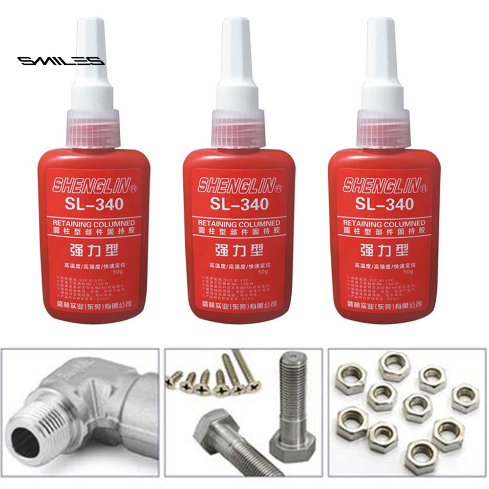 (smiles) 50ml Anti Vibration Adhesive Thread Lock Anaerobic Glue for