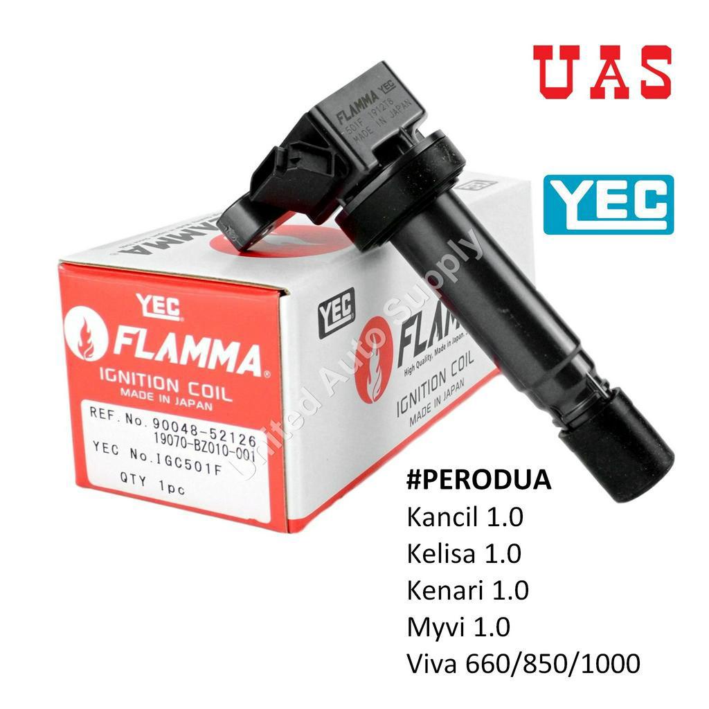 YEC Flamma Ignition Plug Coil IGC501F For PERODUA Kelisa, Kenari