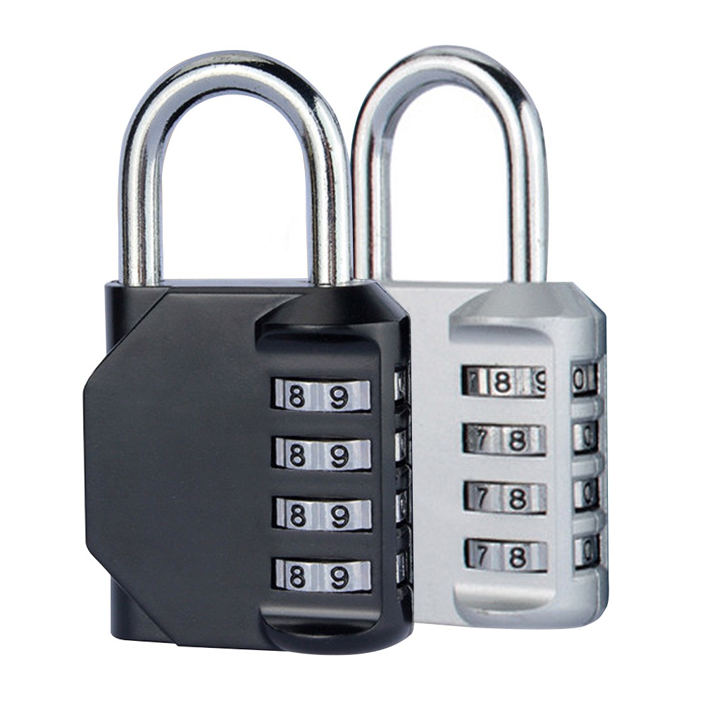 2 Piece Combination Lock 3 Digits, Padlock Lock, Lock With Number Code, Lock,  Combination Lock Padlock, Padlock Numbers, Combination Lock Small (black