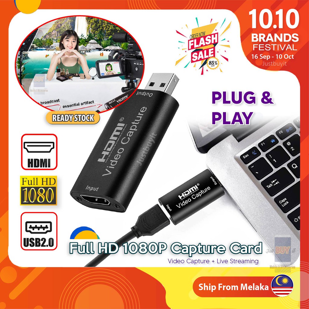 HDMI to USB Record Video Capture Audio Camera 4K 1080P Usb 2 to Hdmi Converter Usb C Capture