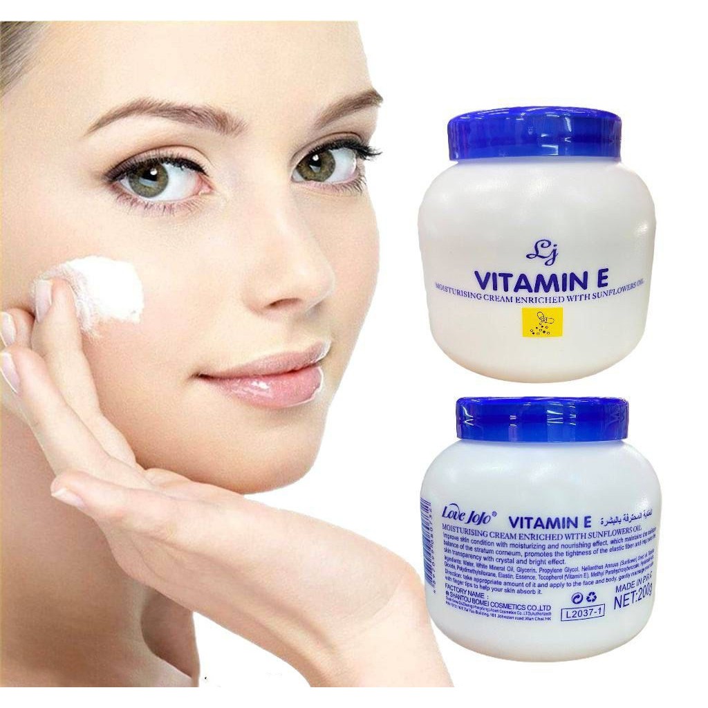 Vitamin E Moisturizing Cream Enriched with Sunflower Oil 200g Shopee