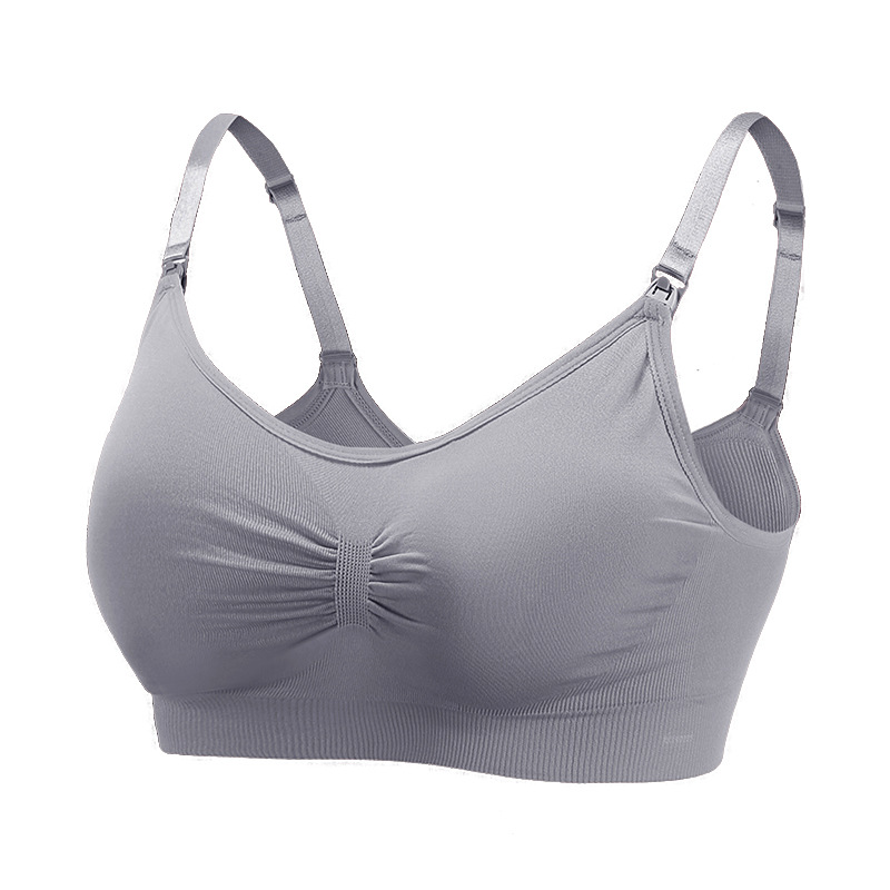 nsendm Female Underwear Adult Sports Bra Small Women's Front Buttoned Large  Size Thin Anti Droop Gathered Breast without Sports Bras for Women(Grey,  38) 