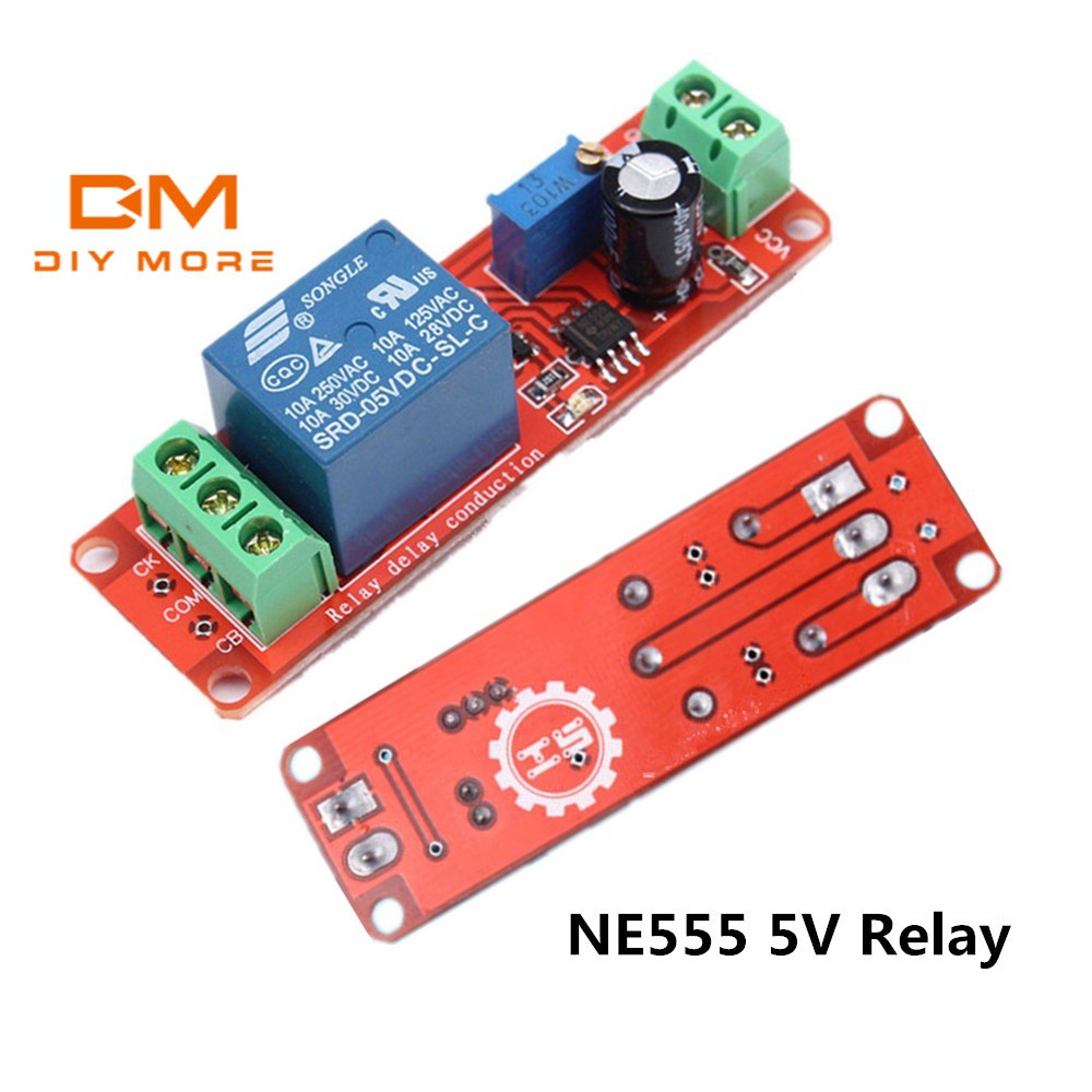DIYMORE DC 5V Delay Relay Shield NE555 Timer Switch Adjustable Module 0 ...