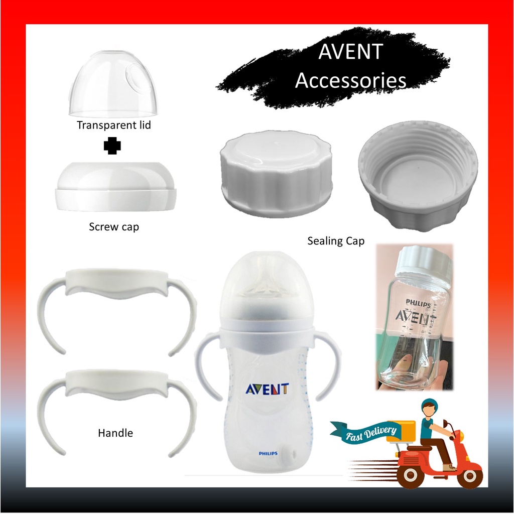 Philips Avent Natural Wide Neck Bottle Accessory Sparepart Pemegang Botol Susu Sealing Screw Cap