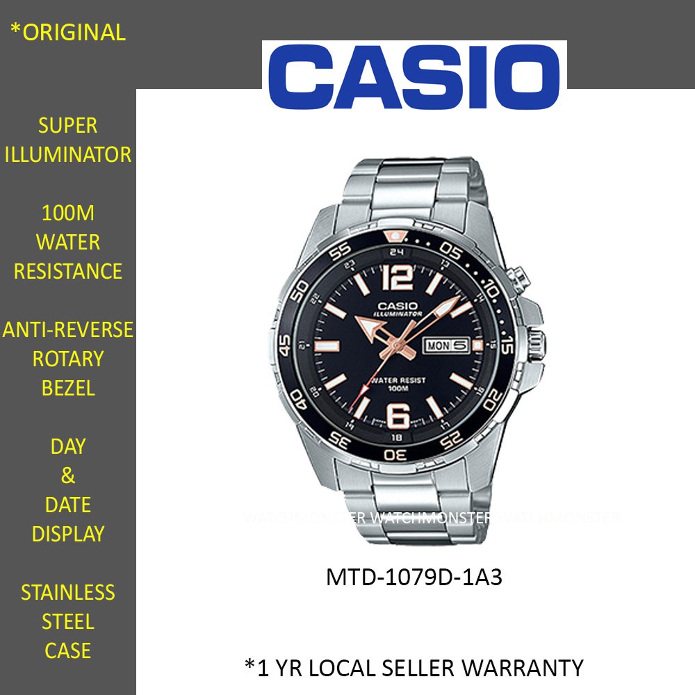 CASIO SUPER ILLUMINATOR MTD 1079D 1A3 Shopee Malaysia