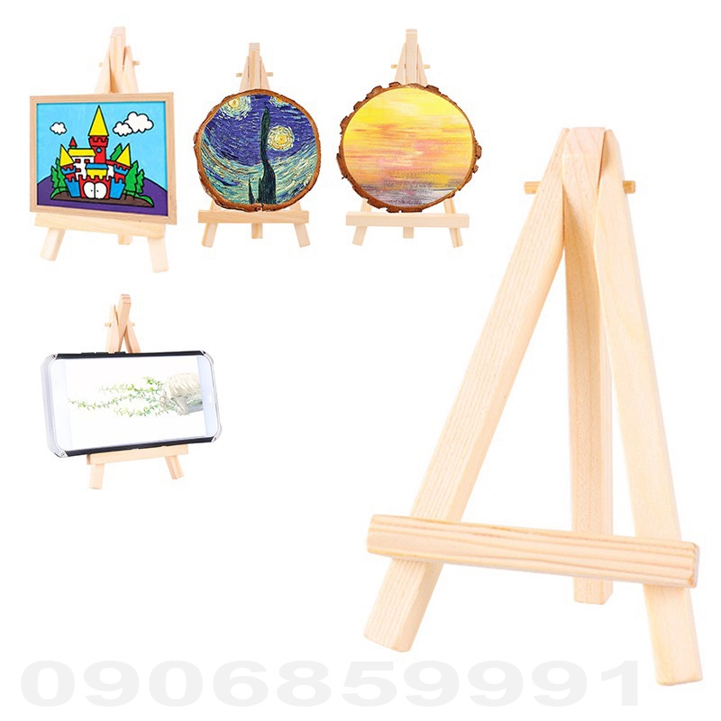 A-shaped painting stand, mini multi-purpose decorative 3-legged drawing ...