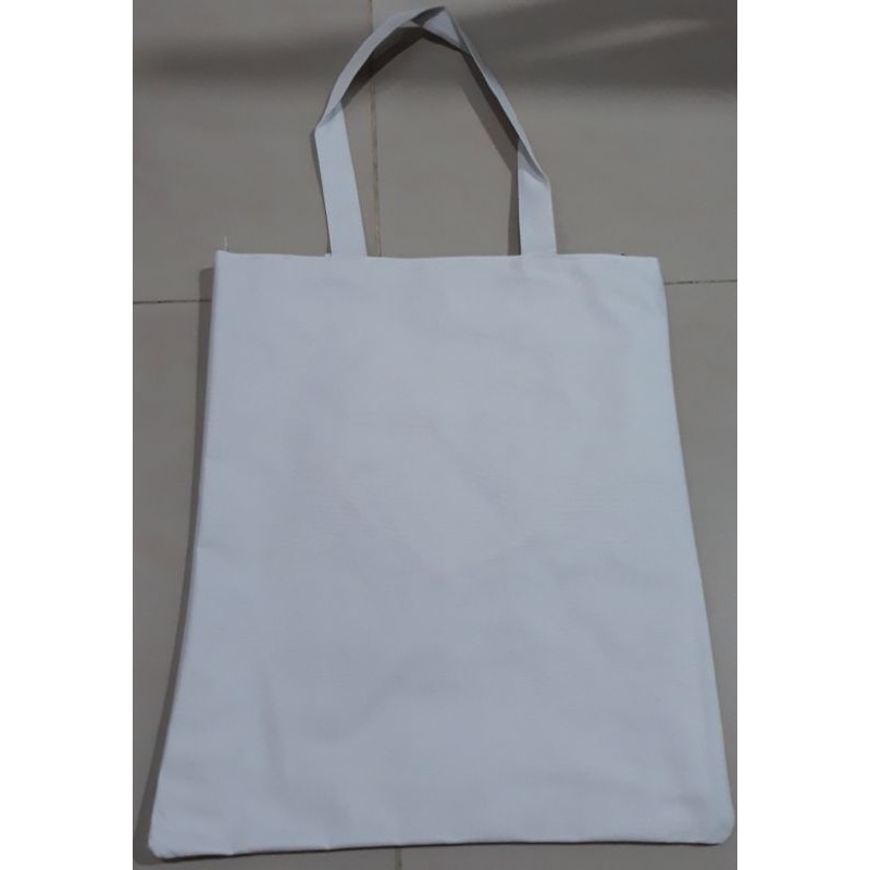 🍁ReadyStock 🍁Canvas Bag Plain Bag Kosong Shopping Tote Bag With Zipper