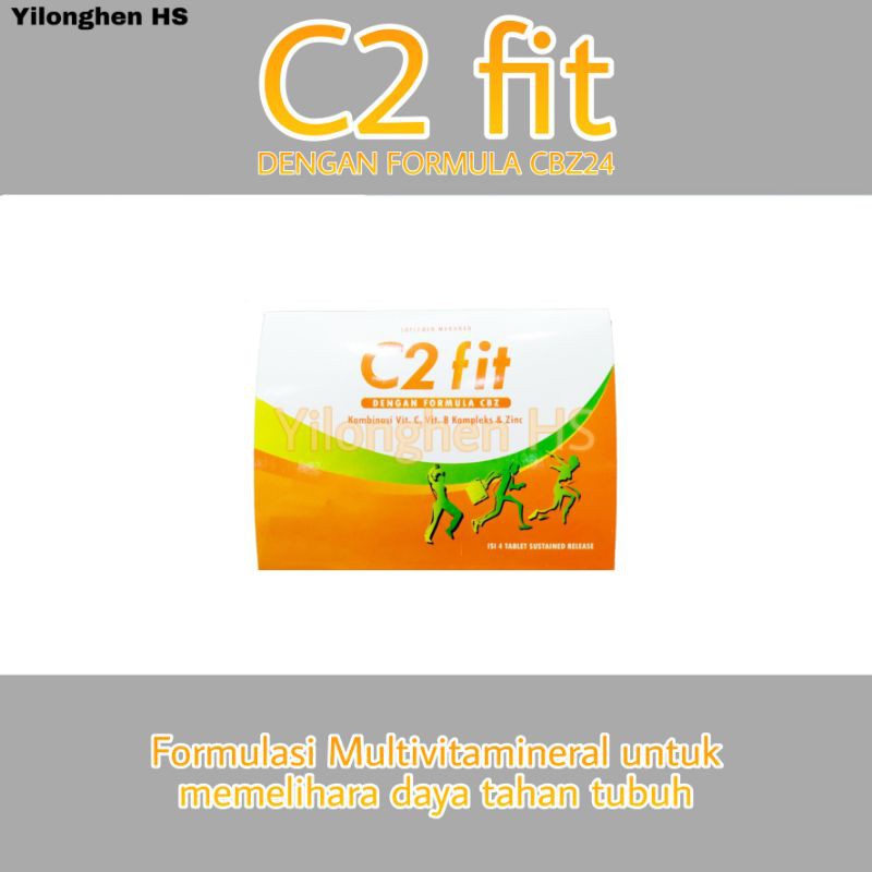 C2 Fit Formula CBZ24 4 Tab Vitamin C B Complex Zinc Safe In Gastric