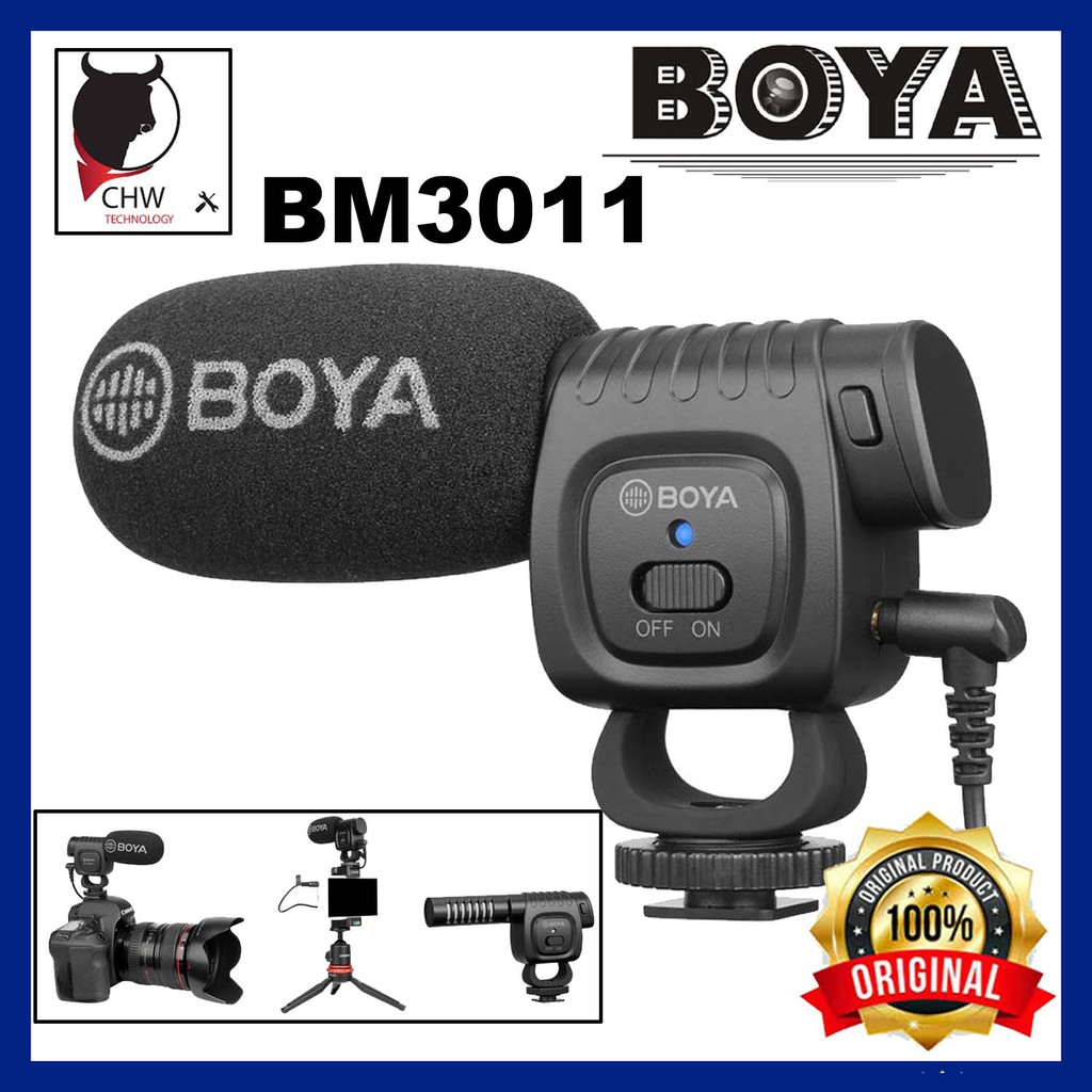 BOYA BY-BM 3011 COMPACT SHOTGUN MICROPHONE BOYA ORIGINAL MALAYSIA ...