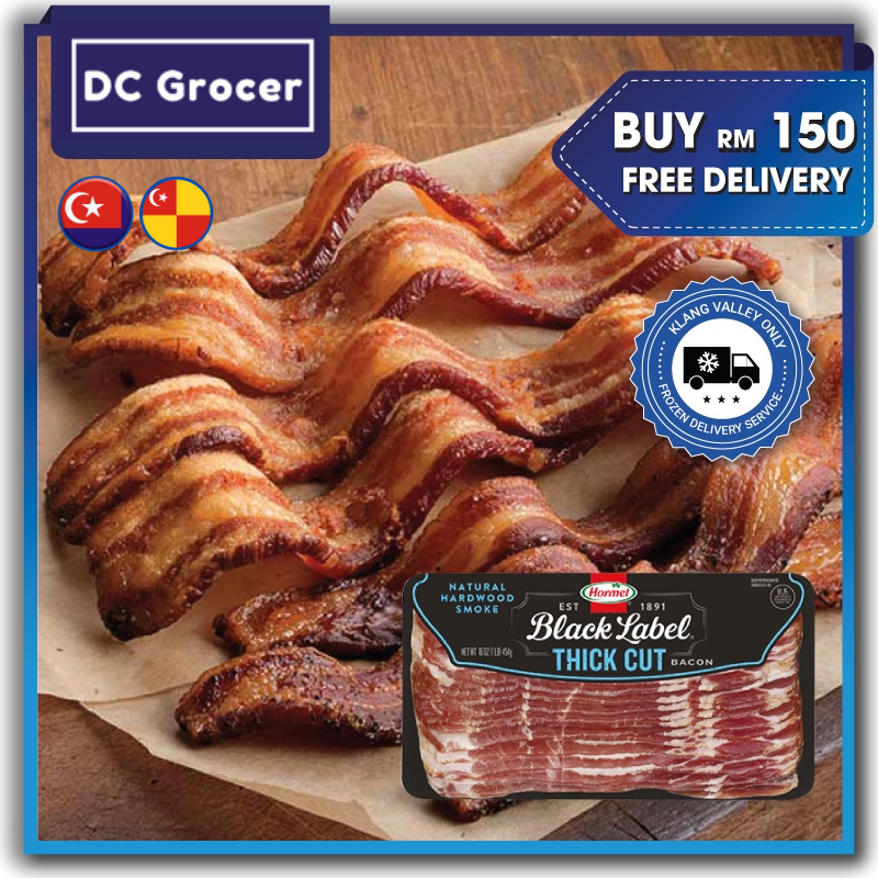 𝐍𝐎𝐍-𝐇𝐀𝐋𝐀𝐋🐷【Hormel】 Black Label Original Thick Cut Bacon 454G | Shopee ...