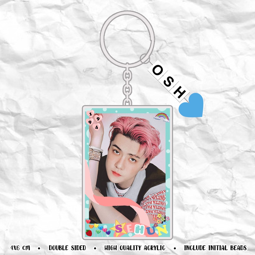 Exo acrylic keyring store