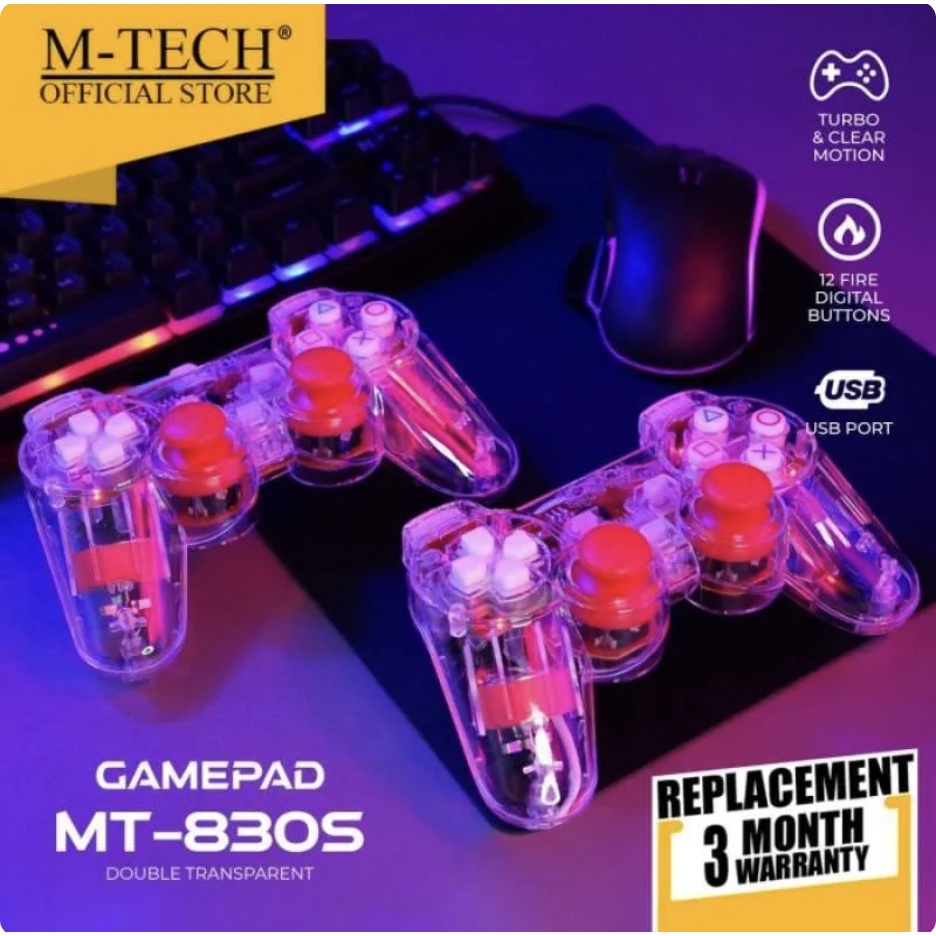 M-TECH MTECH stick gamepad joystick controller PC Laptop gaming dual ...