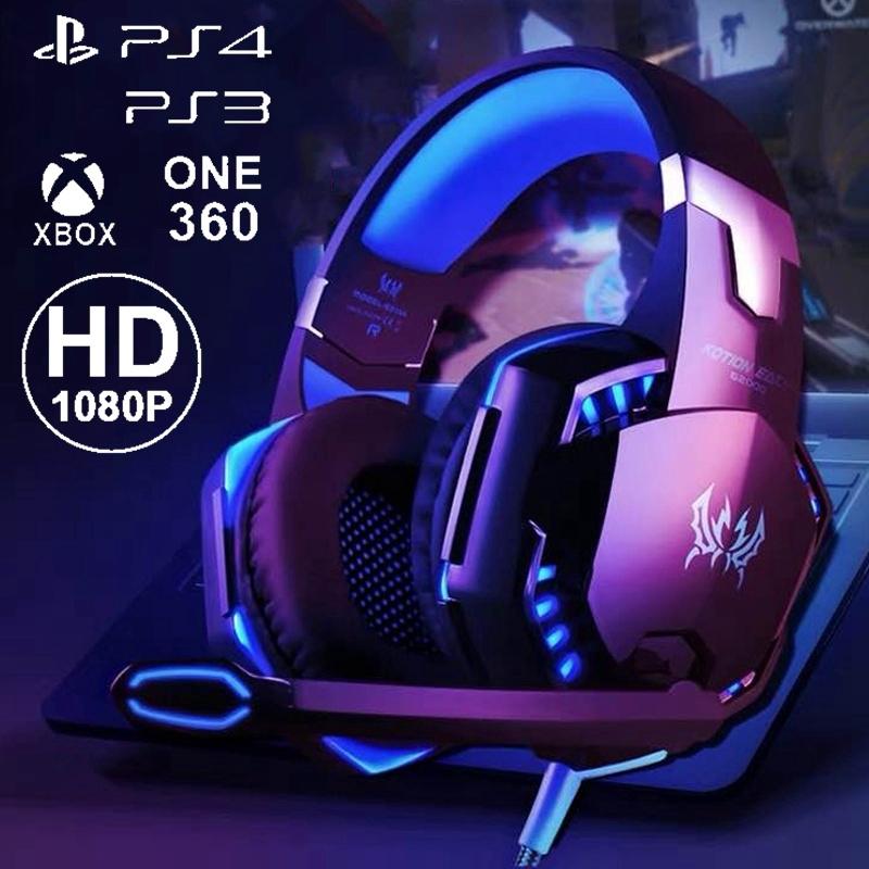 Surround Stereo HiFi Pro Gaming Headset with HD Mic For PS4 XBOX PC Games Computers Game Virtual Sound Gamer Headphone Earphone