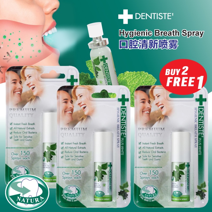 DENTISTE' FRESH BREATH SPRAY 15ML (BUY 2 FREE 1) Shopee Malaysia
