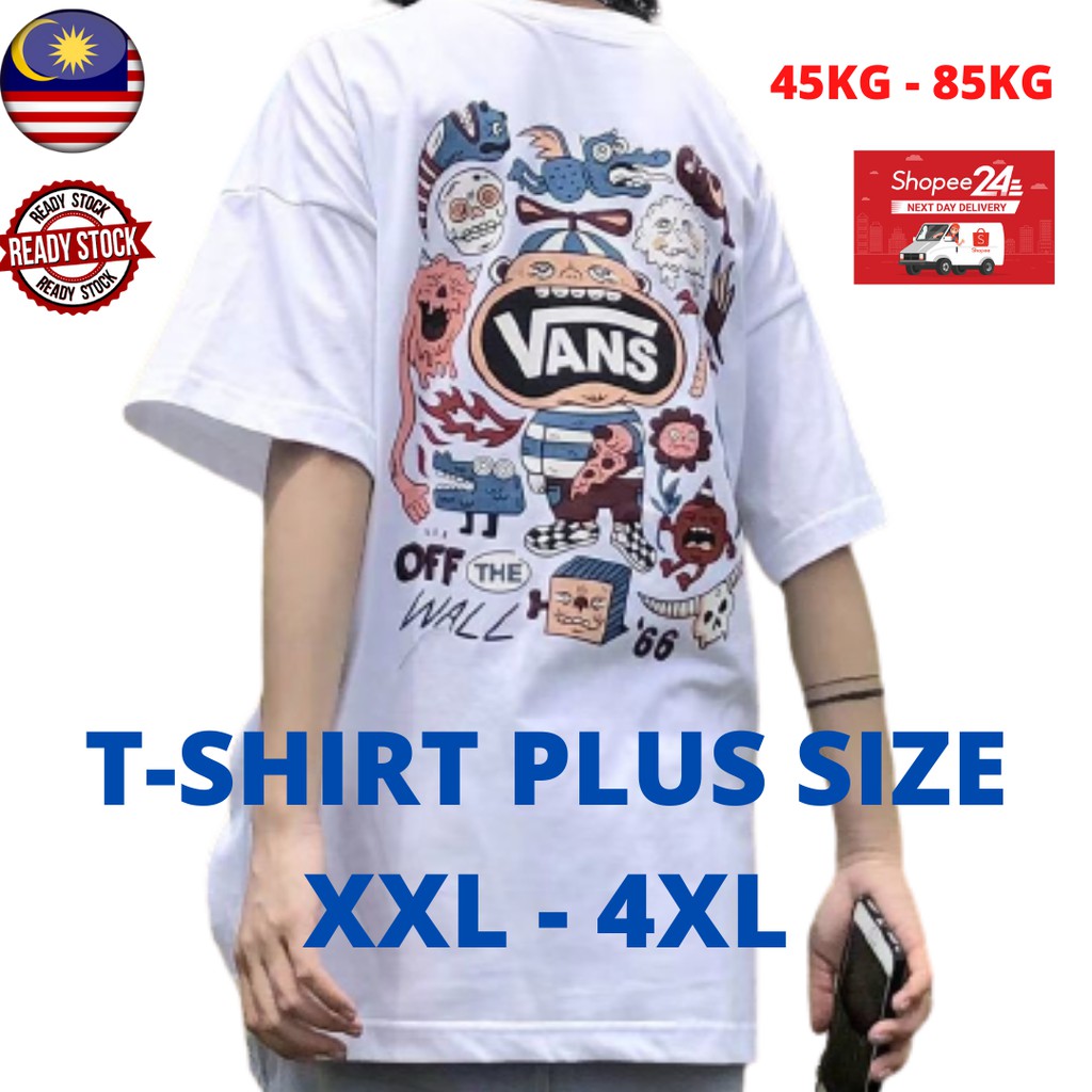 Plus size clearance vans t shirt