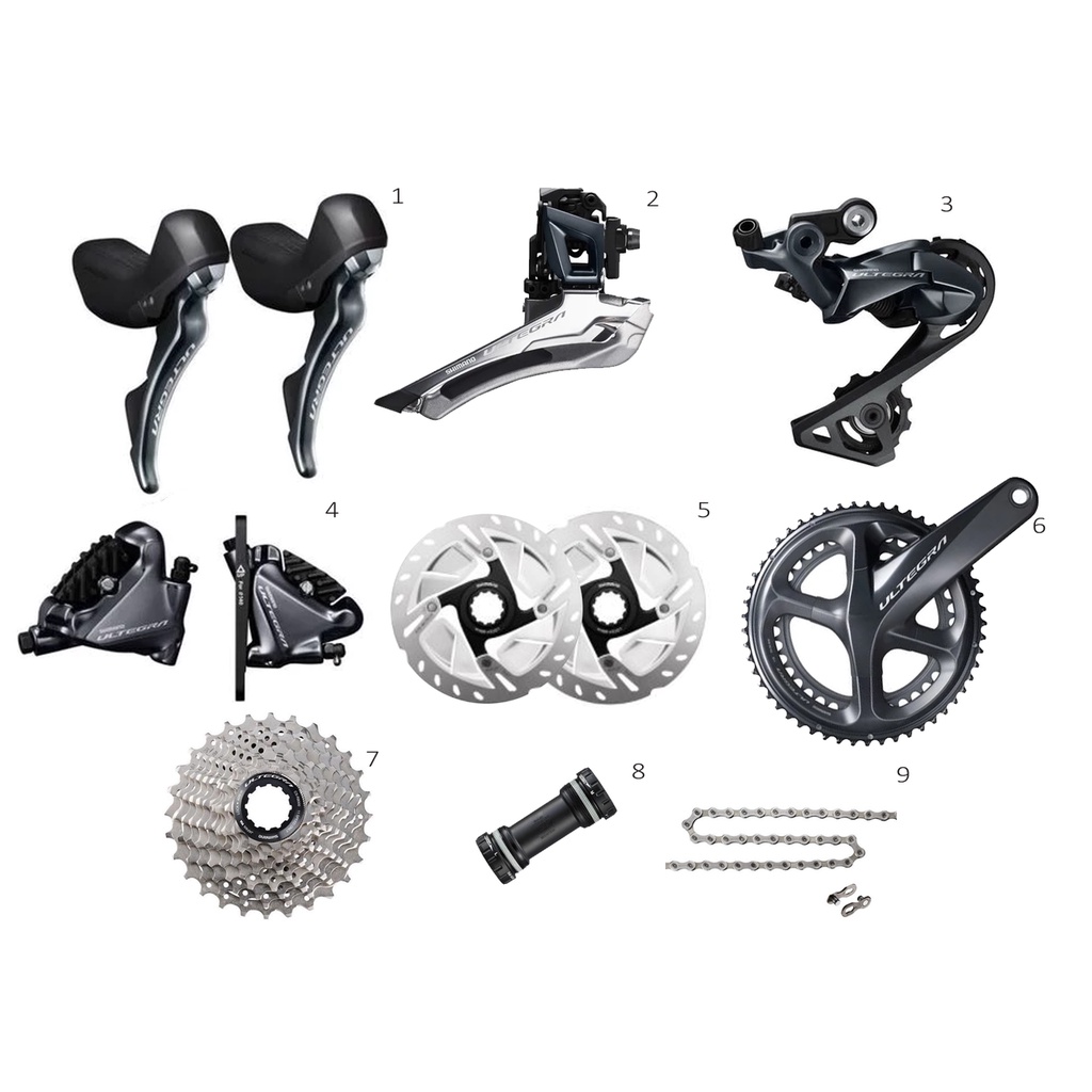 Shimano Ultegra R8020 2 x 11 Speed Hydraulic Disc Brake Groupset