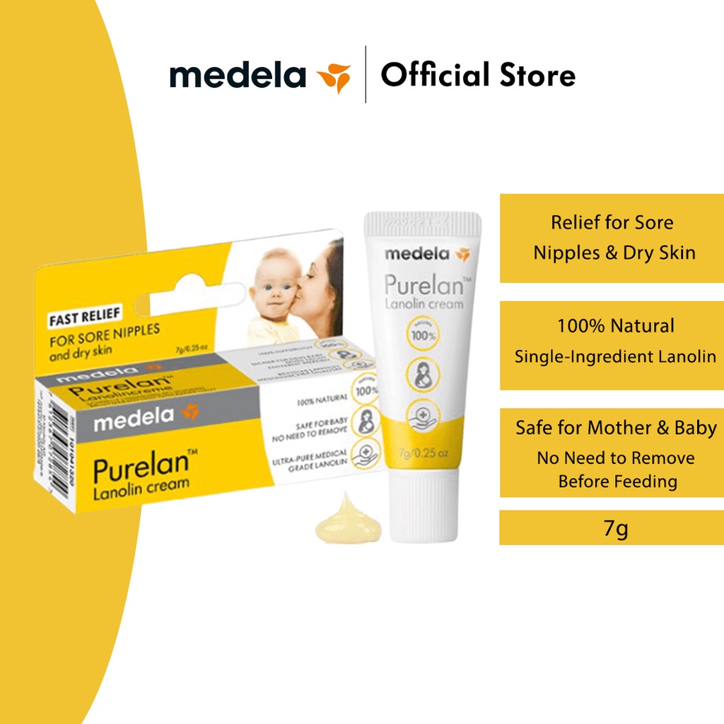 Medela Purelan Lanolin Breastfeeding Fast Relief Sore Nipples Dry