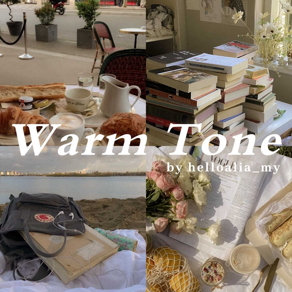 Warm Tone Aesthetic Lightroom Mobile Preset read description
