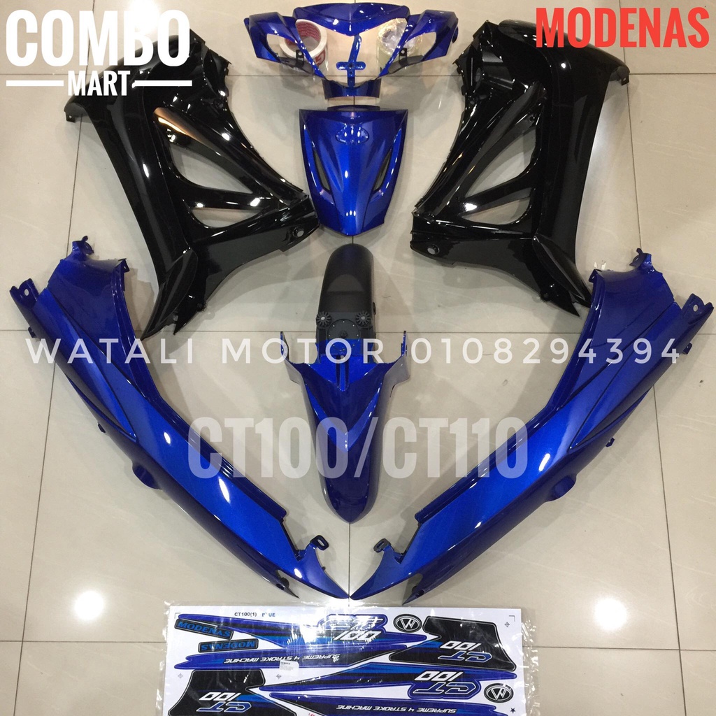 COVER SET MODENAS CT100 CT110 BODY SET FULLSET **FREE STICKER BODY ...