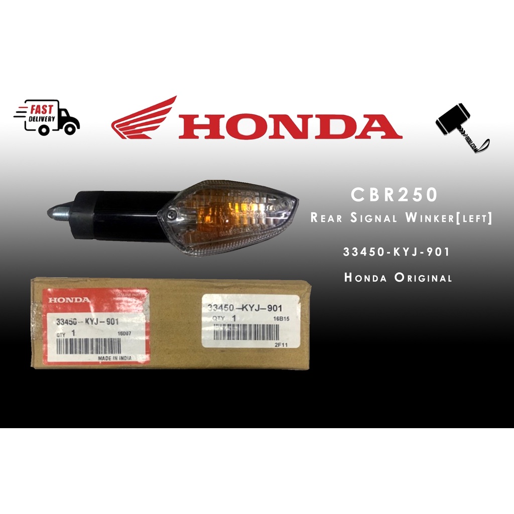 Honda Original CBR250 signal winker Rear Belakang [Left] 33450-KYJ-901 ...