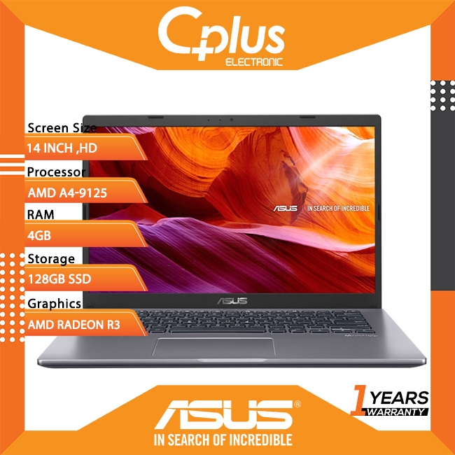 Asus M409B ABV040T ABV041T 14 Laptop Notebook A4 9125 4GB 128GB SSD ATI W10