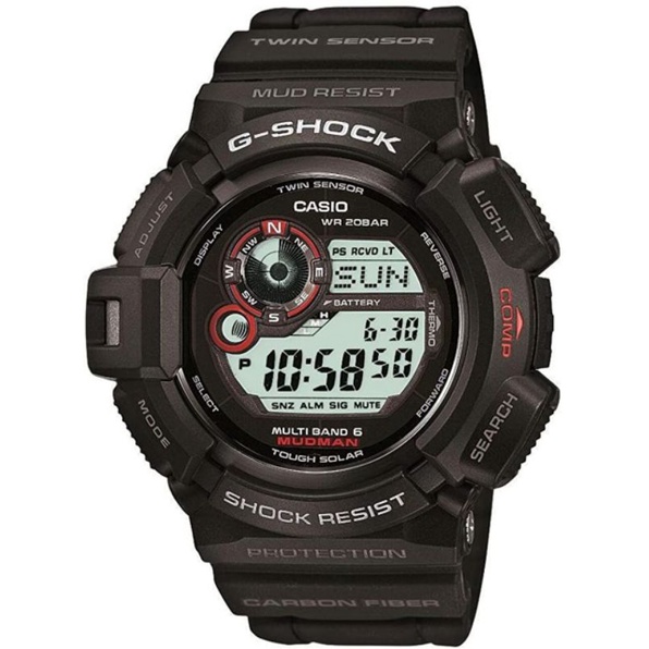 Original G Shock Mudman GW9300 Multiband 6 Carbon Fiber Used Like