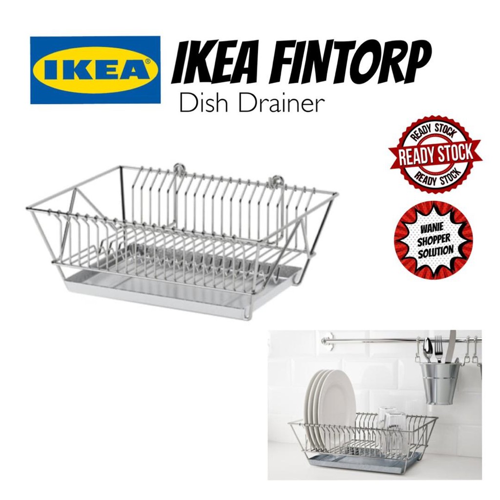 CLEARANCE STOCK IKEA FINTORP Dish drainer 37.5x29x13.5 cm Shopee Malaysia