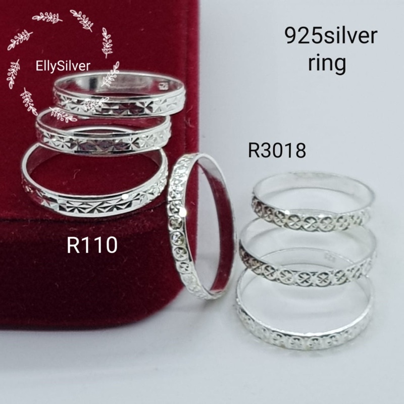 Original 925 silver ring unisex cincin Perak 925 Shopee Malaysia