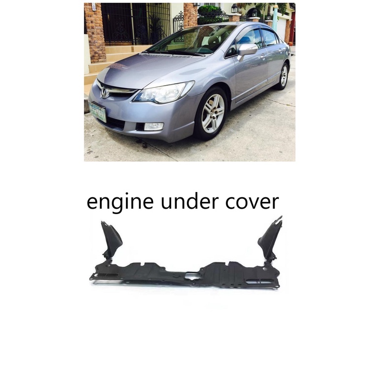 Civic FD engine under cover splash shield under enjin center guard ...