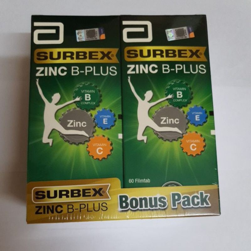 Surbex Zinc B-Plus Tablets 2x60s (Expiry Date:11/2023) | Shopee Malaysia