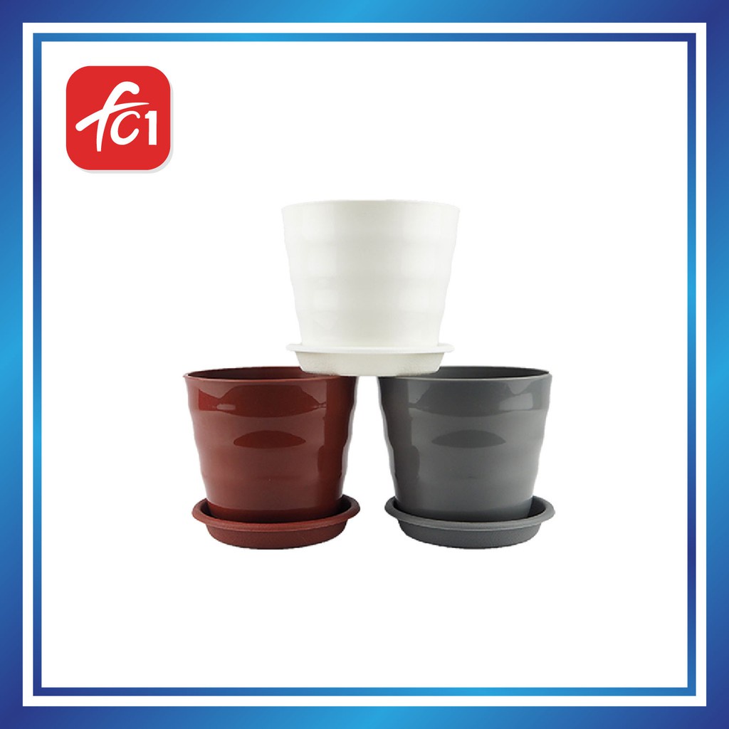 FC1 - 9.5cm High Quality Bottom Hollow Design Garden Rolled Lip Plastic ...