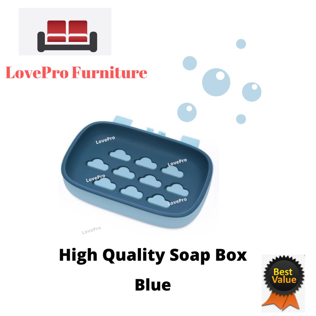 LovePro Modern Simple Installation Seamless Paste Bathroom Soap Box ...