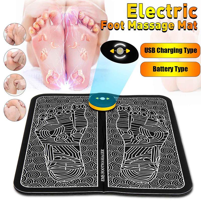 Electric EMS foot massage cushion acupuncture massage foot relaxation ...