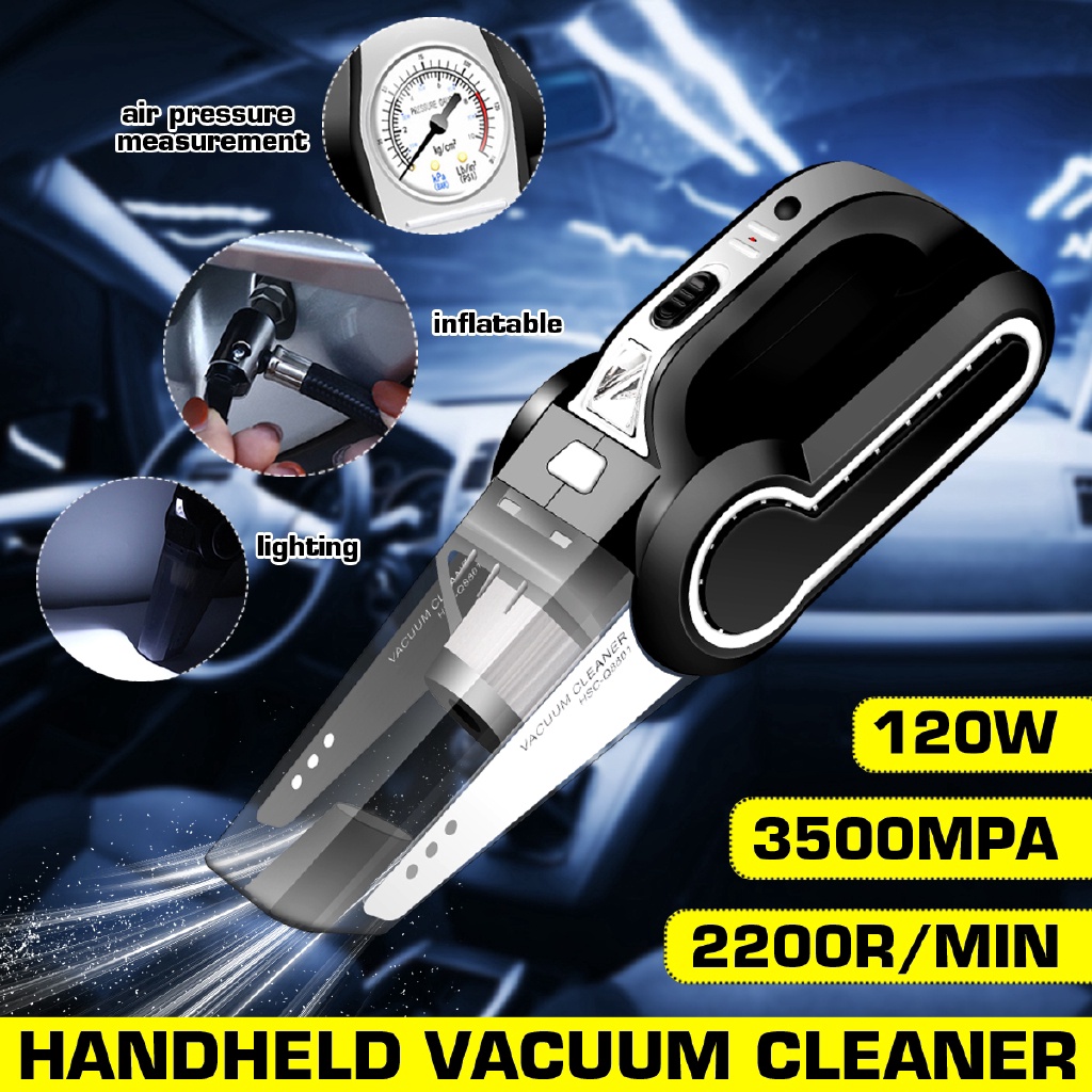 Portable Car Vacuum Cleaner 120W 4000pa Wet/Dry Auto Vacuums Cleaner