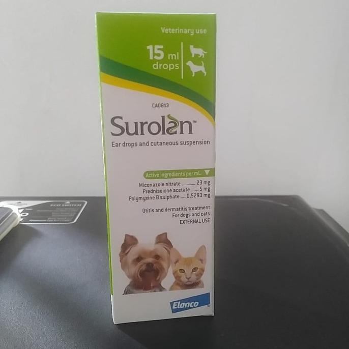 Ear MITE Dermatitic Dermatitic Drug Cat Dogs SUROLANSUROLANSUROLAN Shopee Malaysia