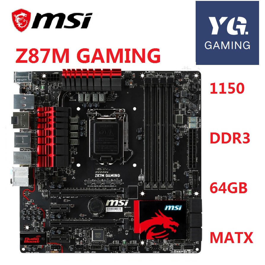 For MSI Z87M GAMING Motherboard LGA 1150 DDR3 For Intel Z87 Z87M