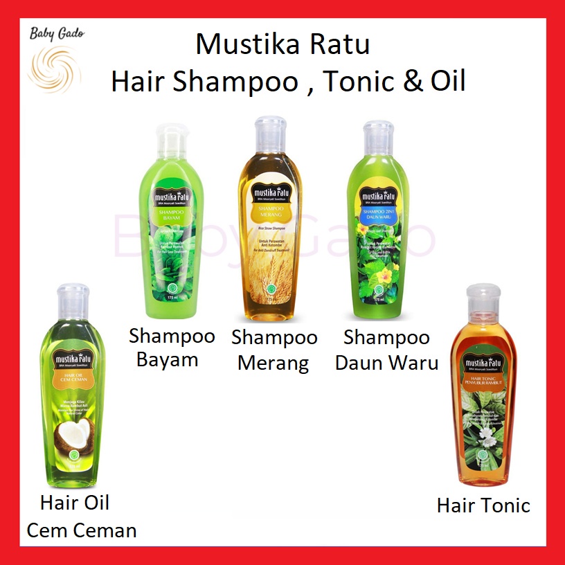 Mustika Ratu Shampoo Bayam Shampoo Merang Shampoo Daun Waru Hair