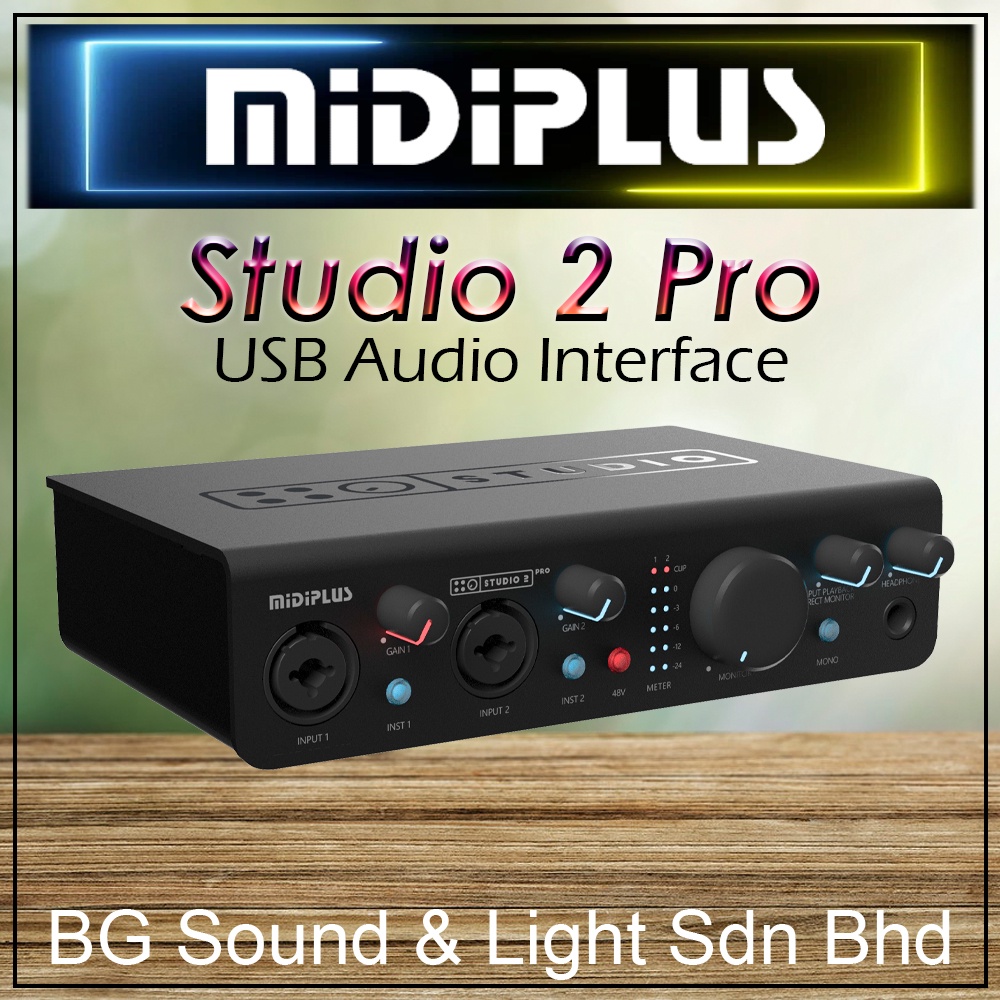 Midiplus Studio 2 Pro USB Audio Interface Shopee Malaysia