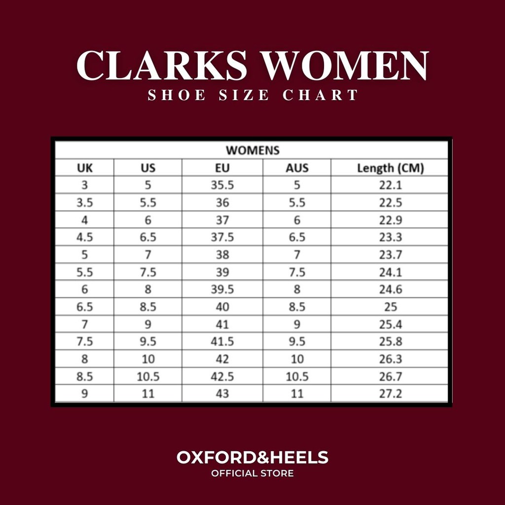 Clarks size guide cm hotsell