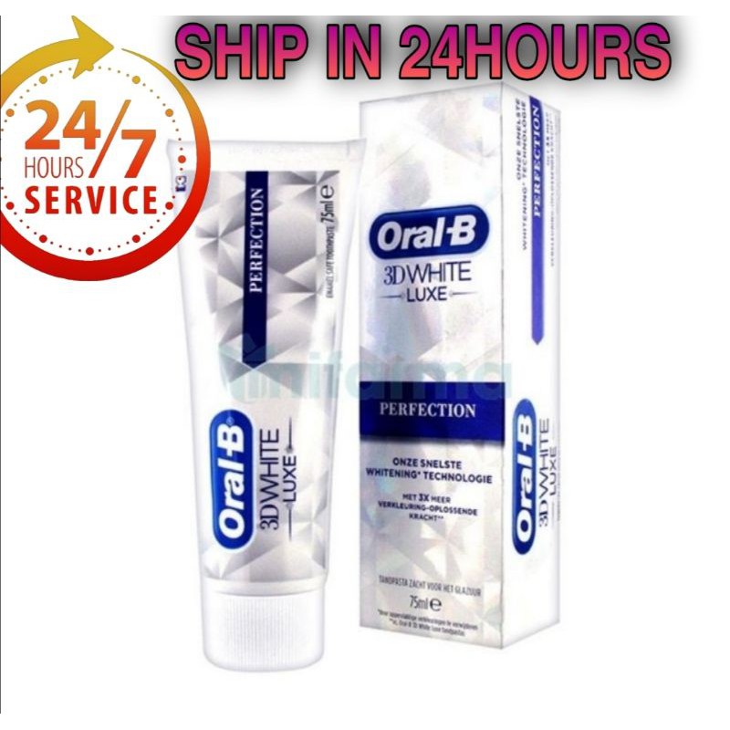 [SPAYLATER] 💯 ORAL-B 🦷 3DW LUXE PERFECTION /GLAMOROUS WHITE / DIAMOND ...